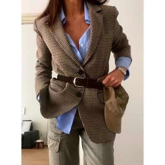 Banana Republic Chestnut Leather Belt | Timeless 90s Minimalist Fall Essential - Picture 7 of 15